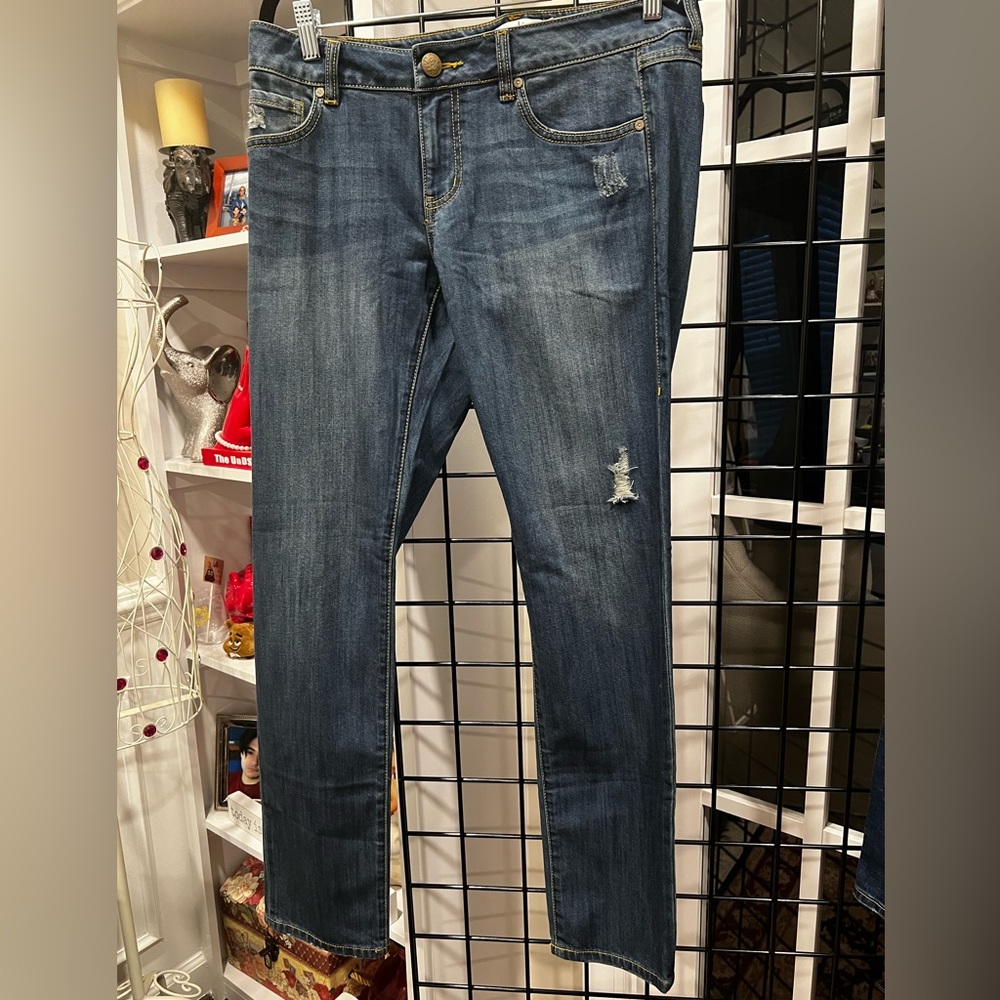 EUC CAbi #5165 Mojave Slim Boyfriend Jean Size 6